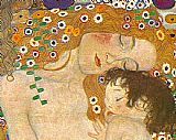 Gustav Klimt Three Ages of Woman - Mother and Child (Detail) painting